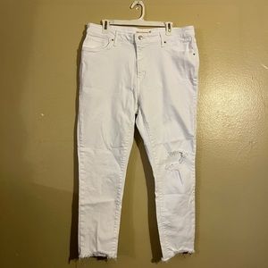 White Levi jeans
